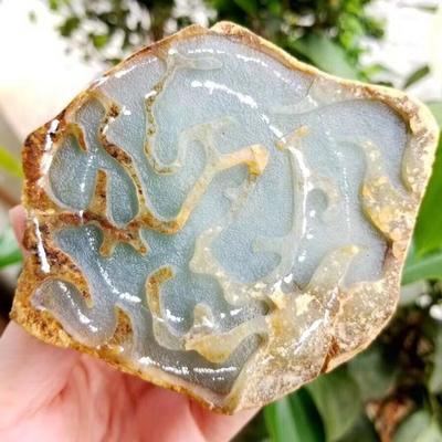 小伙执意买下翡翠原石，切开后心凉一半！原石科技能帮我们避开陷阱吗？